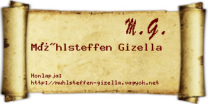 Mühlsteffen Gizella névjegykártya